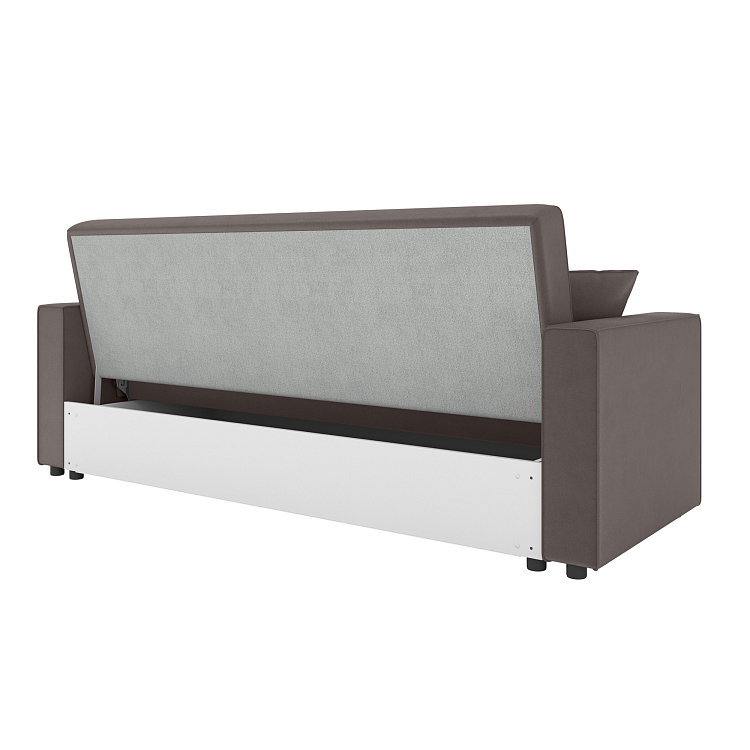 Луи / Диван - кровать 3-х местный (2 думки) велюр parma 14 коричневый